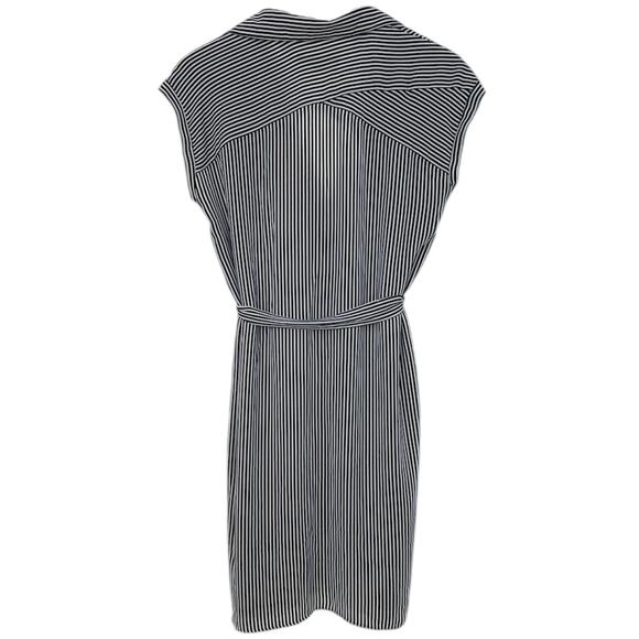 ANN TAYLOR LOFT Navy Blue & White Stripe Dress – Small - Picture 8 of 9